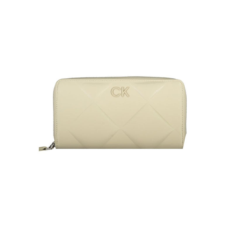 Calvin Klein Beige Polyester Wallet with RFID Protection