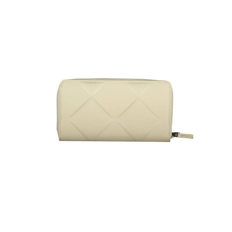 Calvin Klein Beige Polyester Wallet with RFID Protection