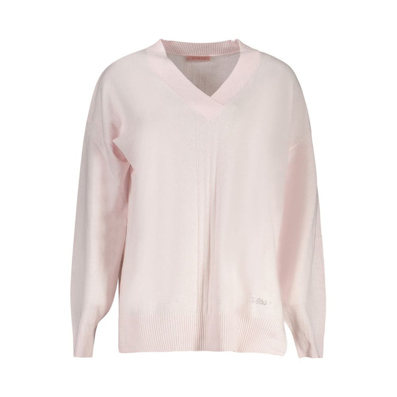 Guess Jeans Pink Acrylic Women Sweater - Chic & Comfortable
