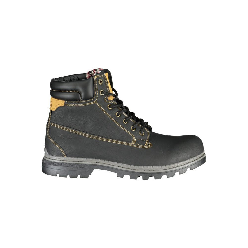 Carrera Black Polyester Men's Boot - Stylish and Durable Footwear