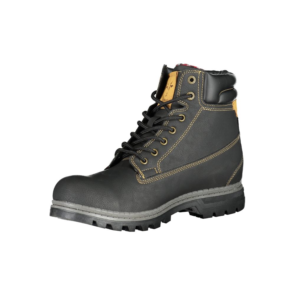 Carrera Black Polyester Men's Boot - Stylish and Durable Footwear