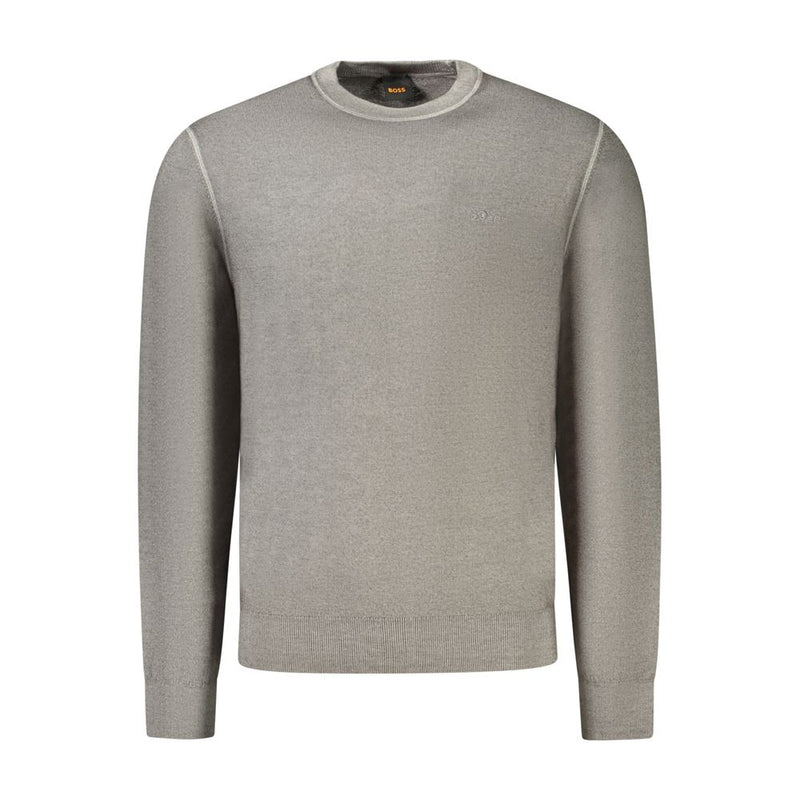 Pull en laine grise pour homme Hugo Boss