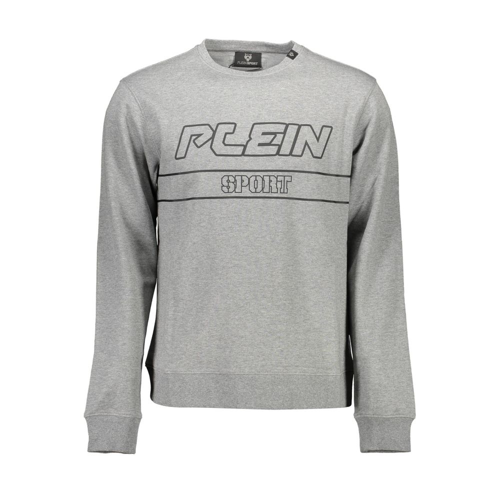 Pull en coton gris pour homme Plein Sport