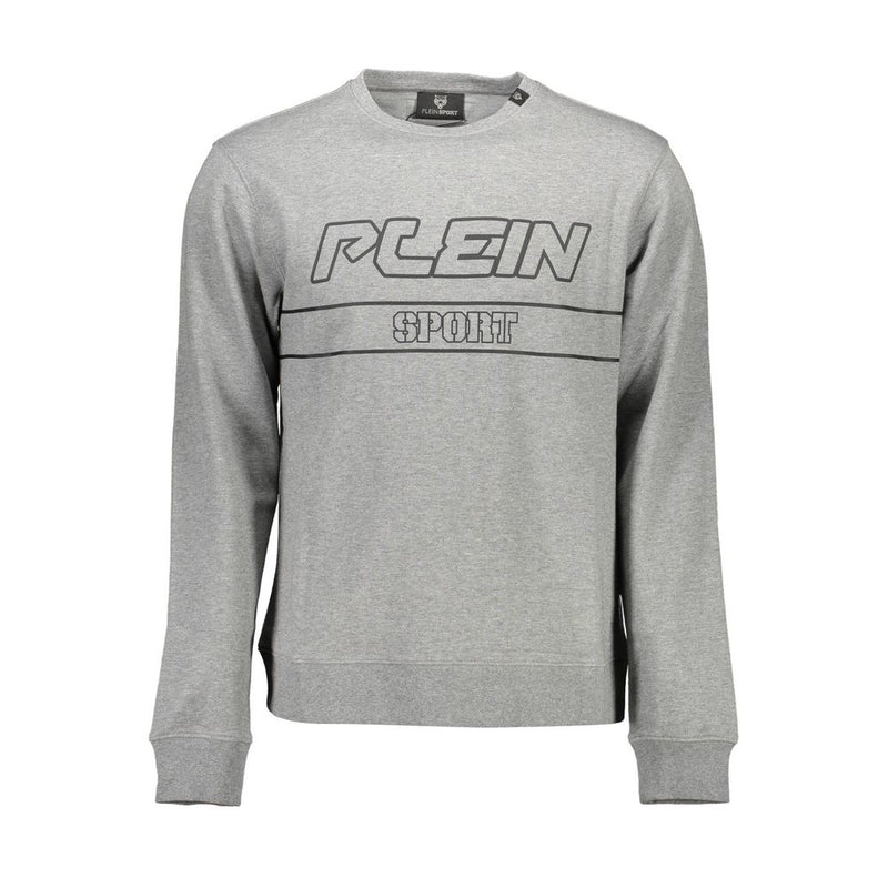 Pull en coton gris pour homme Plein Sport