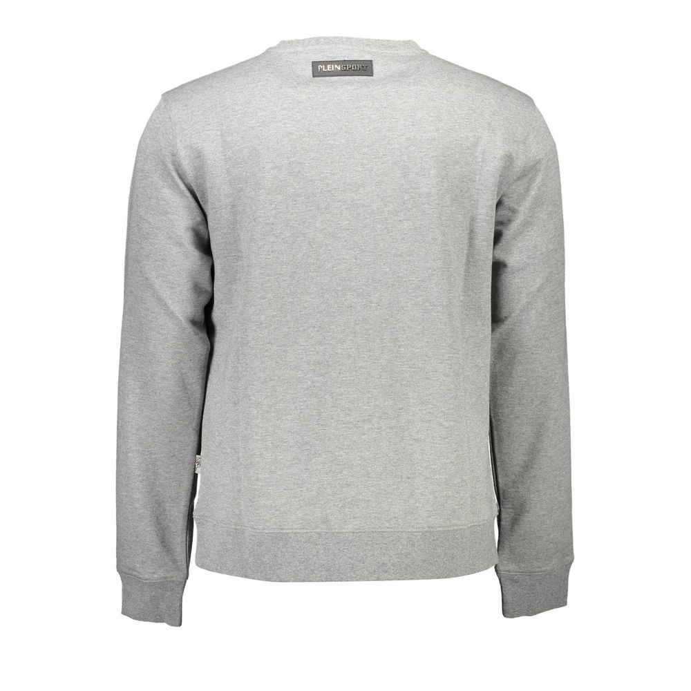 Pull en coton gris pour homme Plein Sport