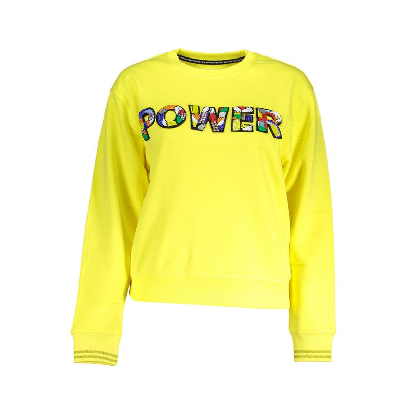 Desigual Yellow Cotton Women Sweater - Stylish & Comfortable