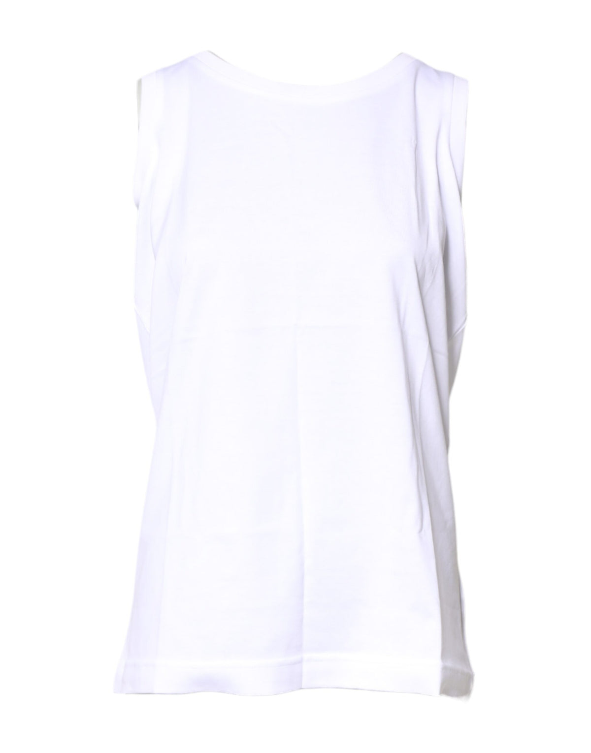 Dolce & Gabbana T-shirt sans manches en coton blanc
