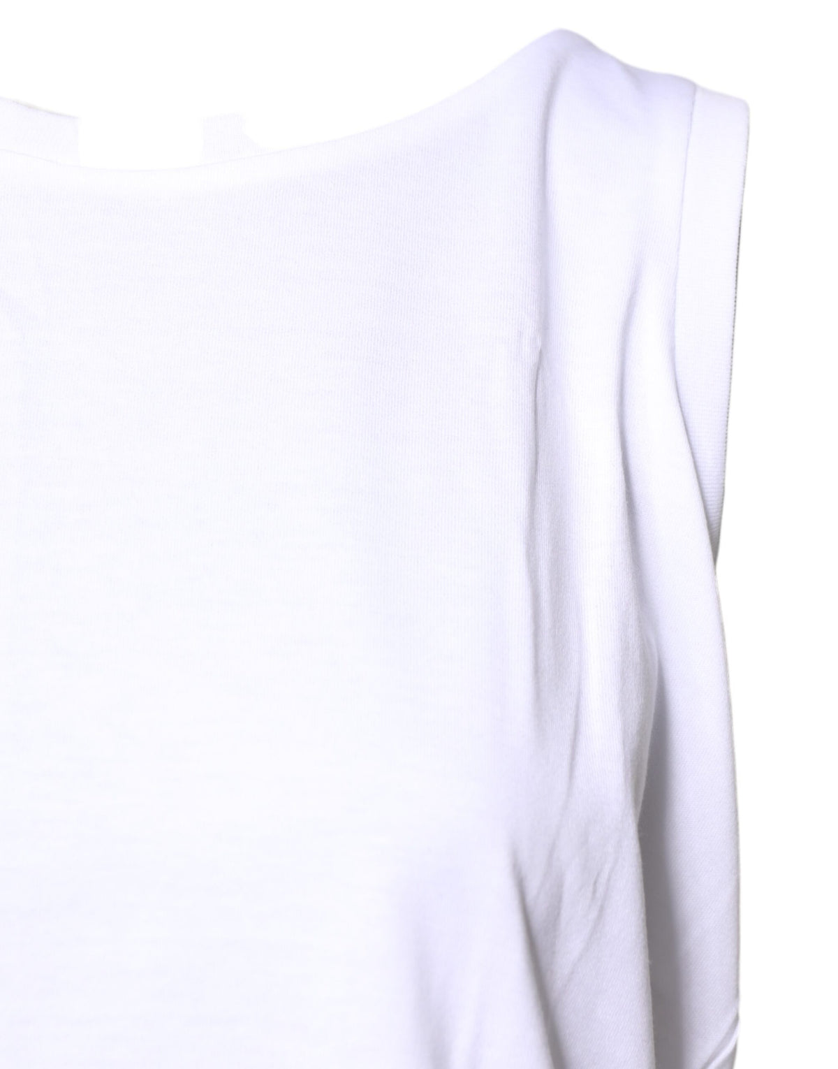 Dolce & Gabbana T-shirt sans manches en coton blanc