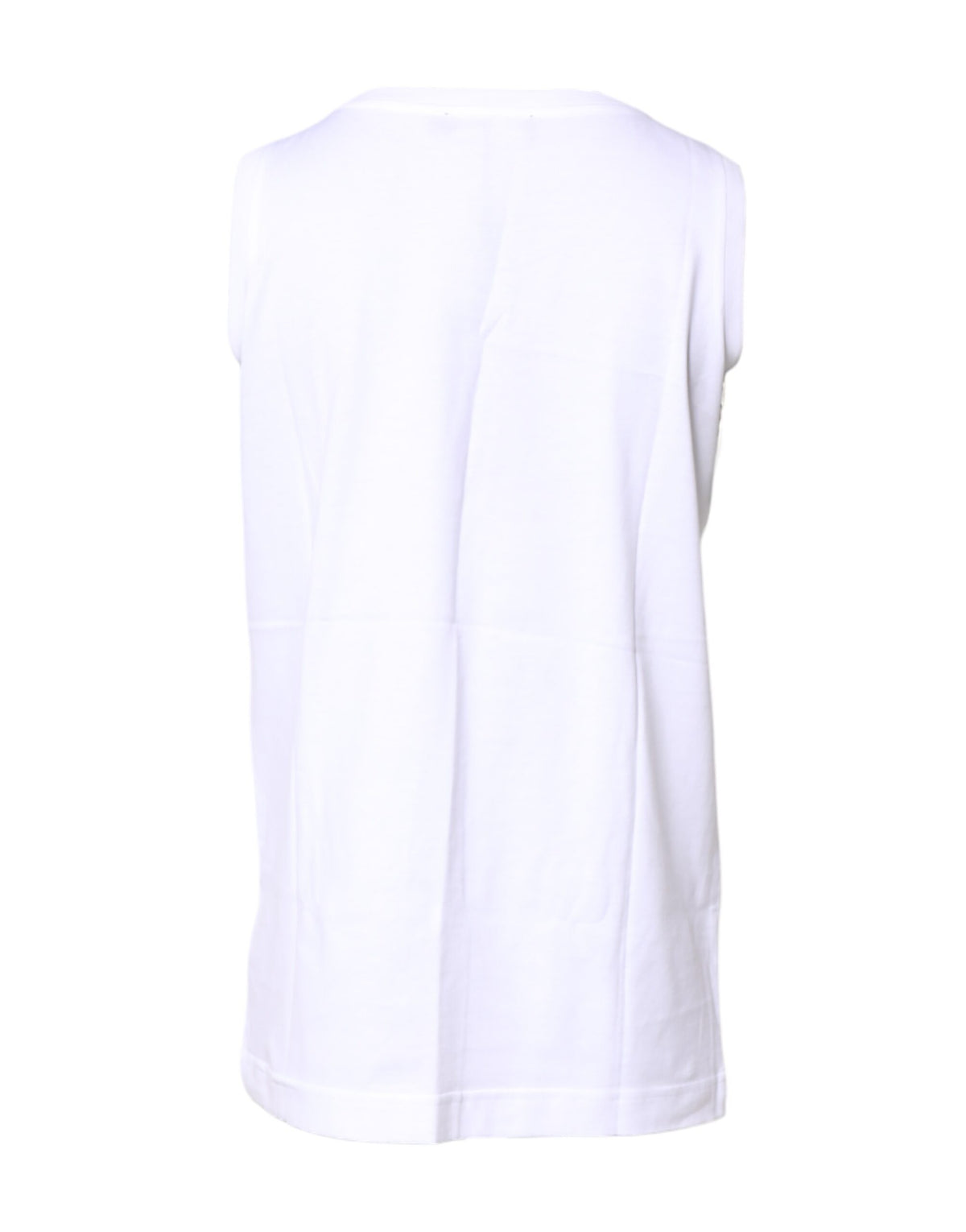 Dolce & Gabbana T-shirt sans manches en coton blanc