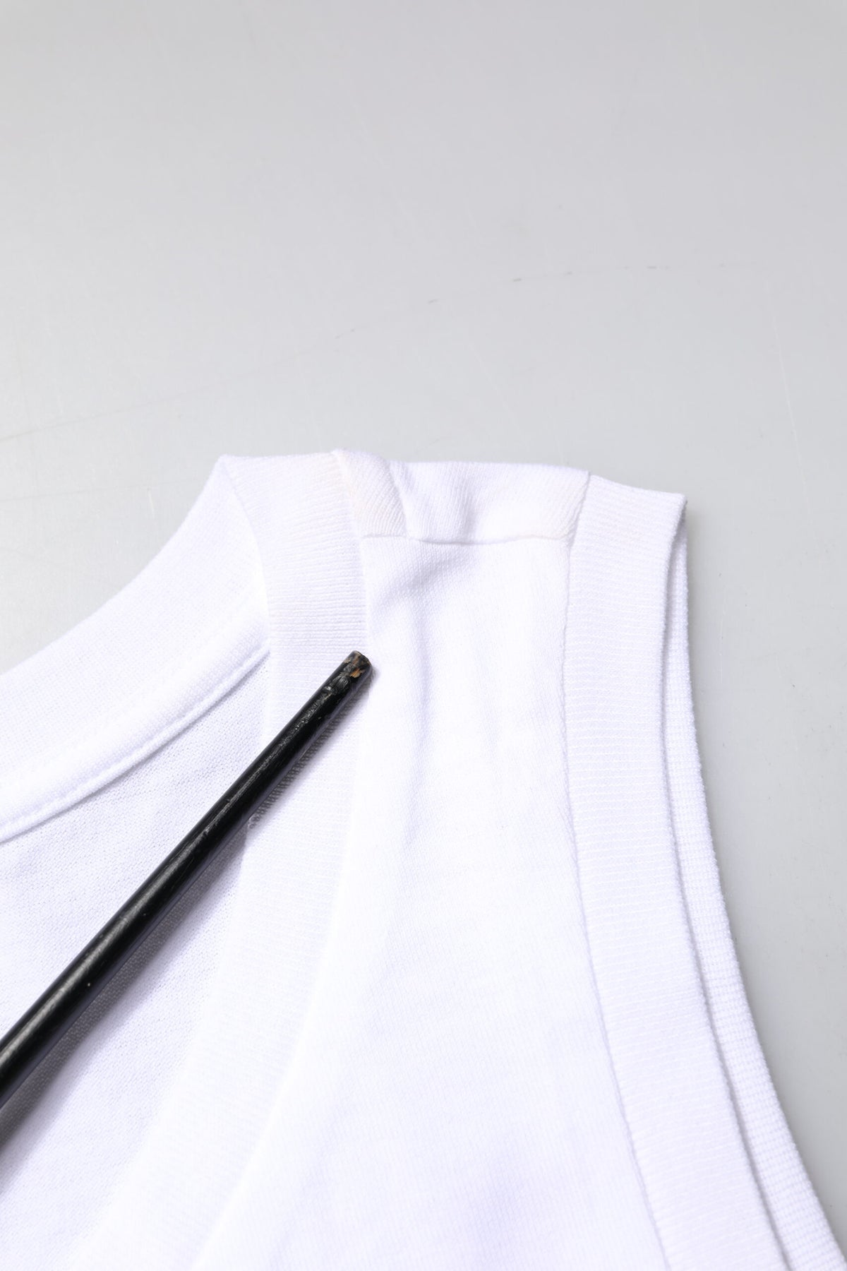 Dolce & Gabbana T-shirt sans manches en coton blanc