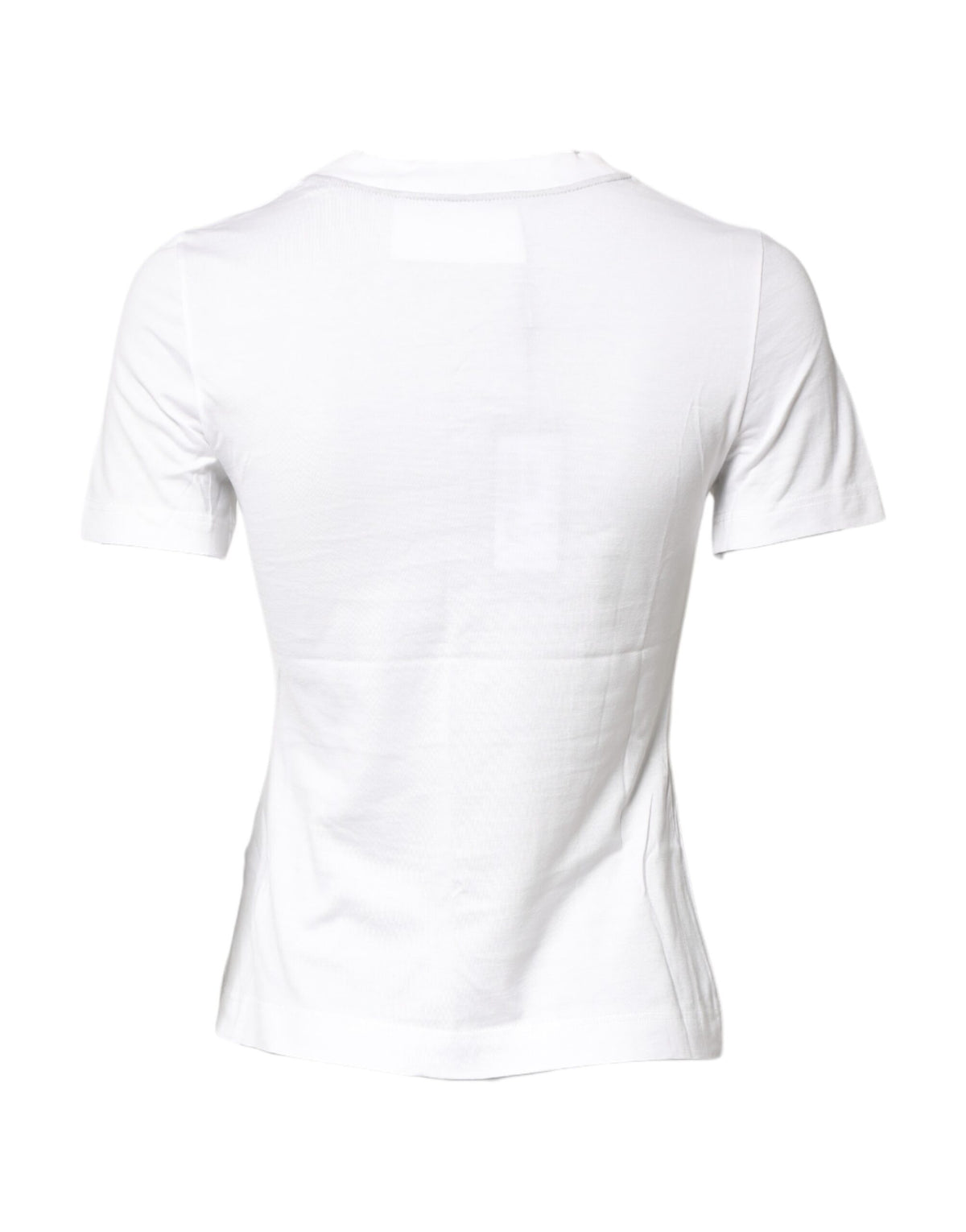 Dolce & Gabbana T-shirt en coton blanc avec imprimé graphique