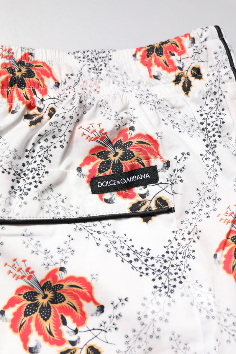Dolce & Gabbana Multicolor Floral Print Cotton Pajama Set