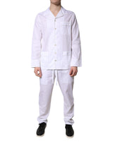 Dolce & Gabbana White Cotton Pajama Set for Men