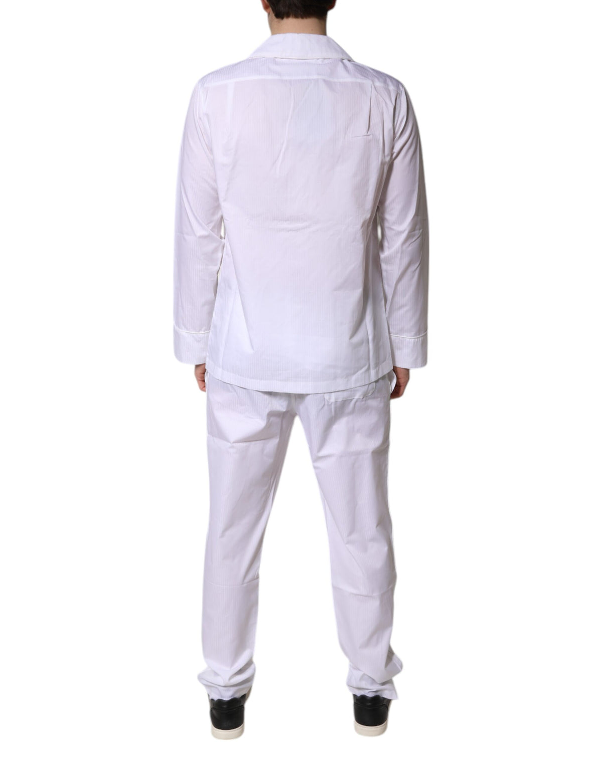 Dolce & Gabbana White Cotton Pajama Set for Men
