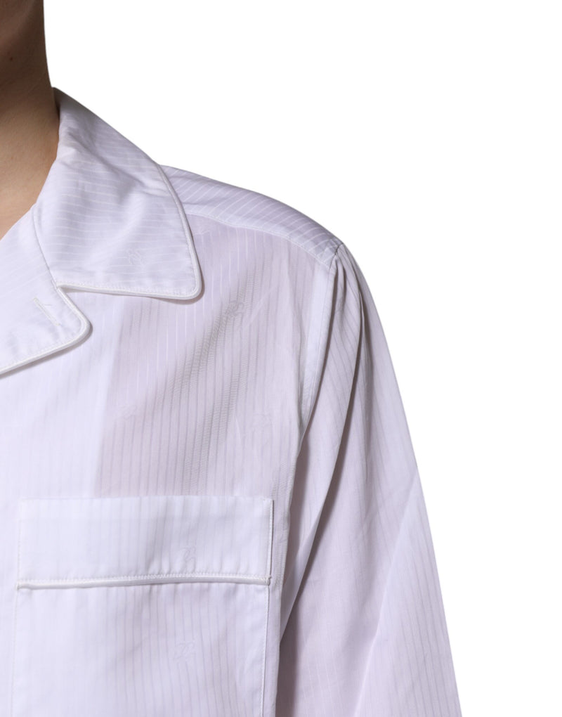 Dolce & Gabbana White Cotton Pajama Set for Men
