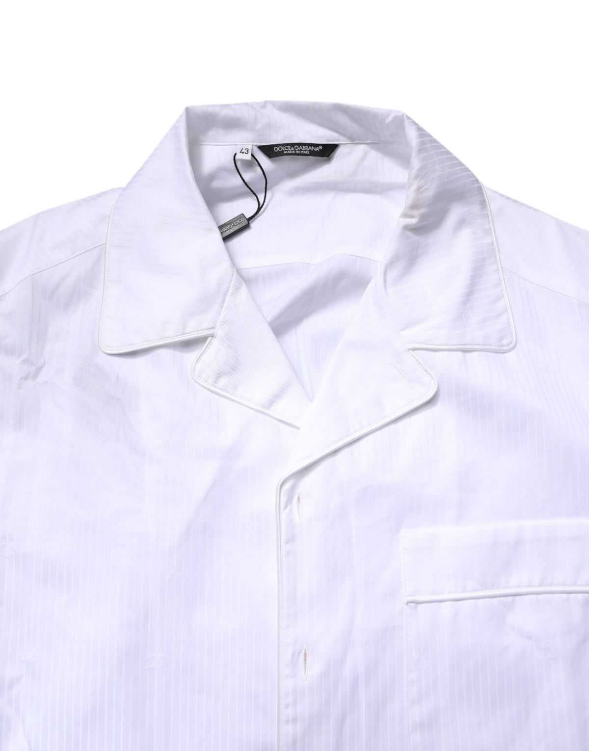 Dolce & Gabbana White Cotton Pajama Set for Men