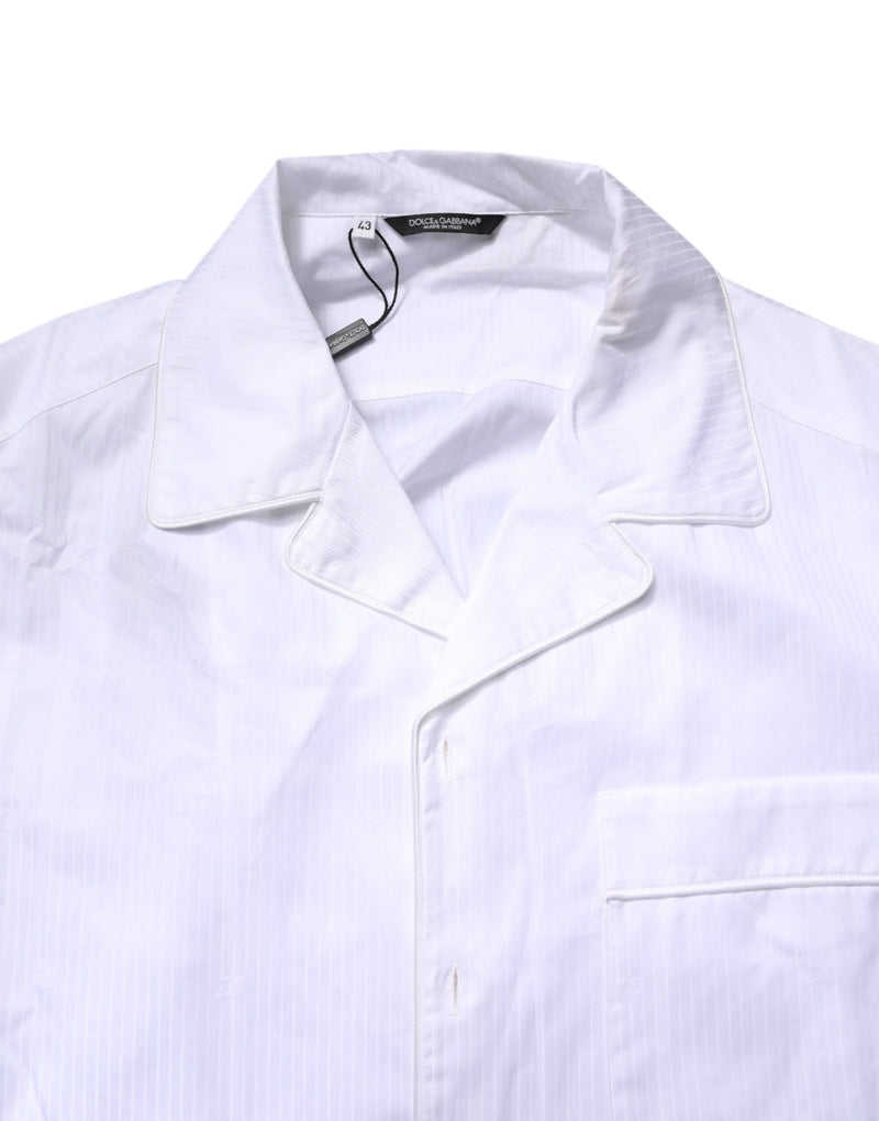Dolce & Gabbana White Cotton Pajama Set for Men