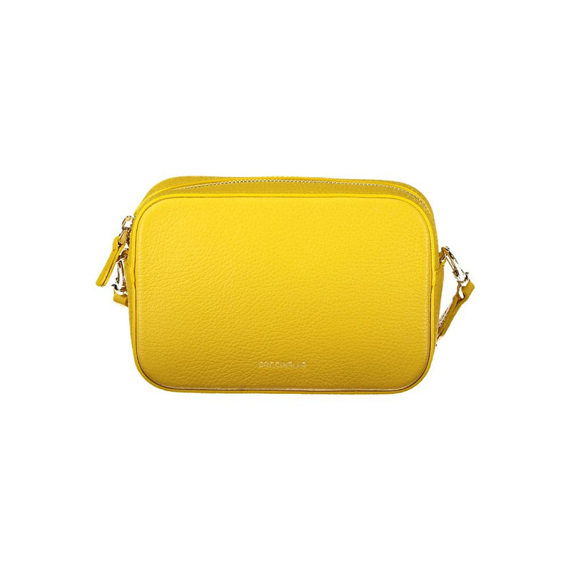 Coccinelle Tebe Sac à Main en Cuir Jaune pour Femme