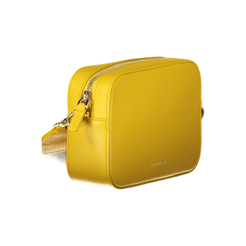 Coccinelle Tebe Sac à Main en Cuir Jaune pour Femme