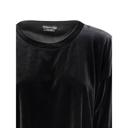 Tom Ford zwart shirt van synthetisch materiaal