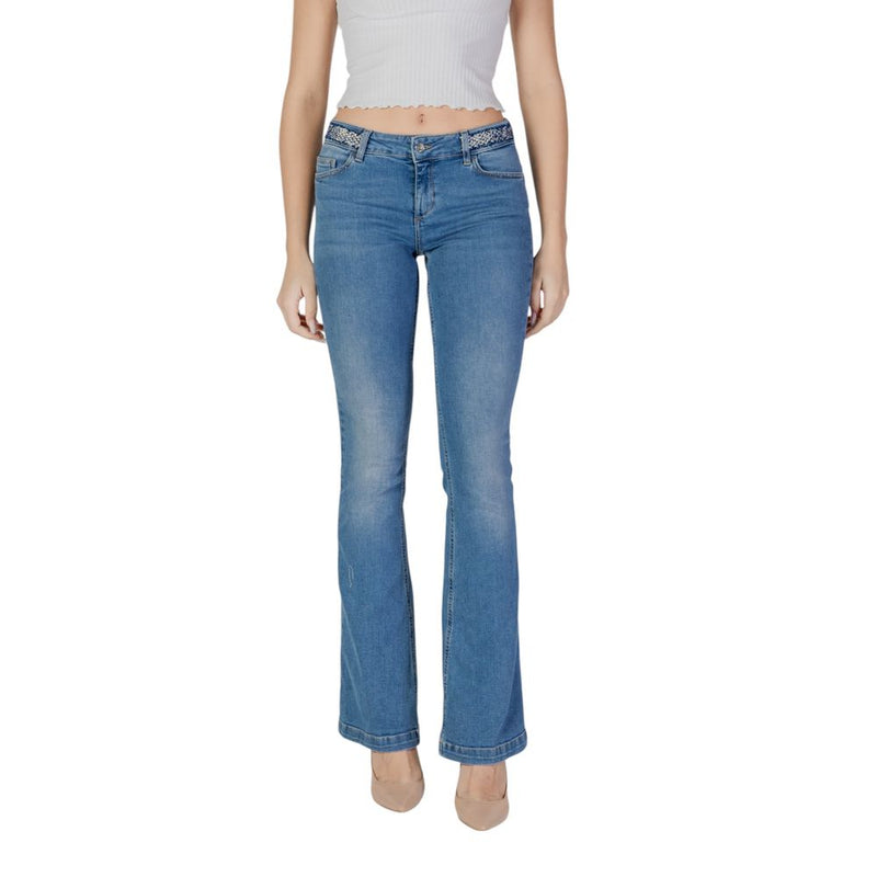 Liu Jo Light Blue Cotton Bootcut Jean for Women