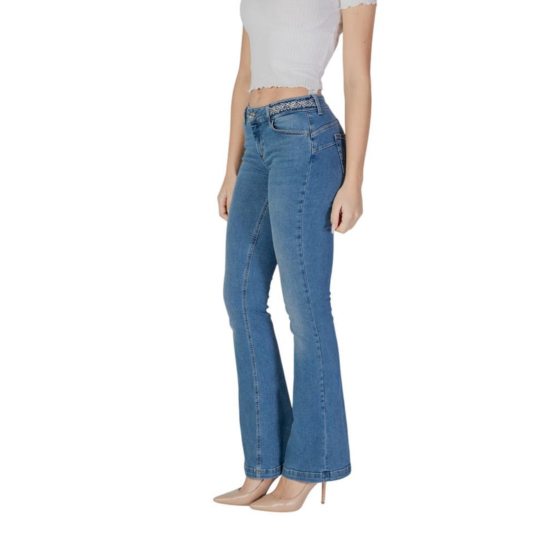 Liu Jo Light Blue Cotton Bootcut Jean for Women