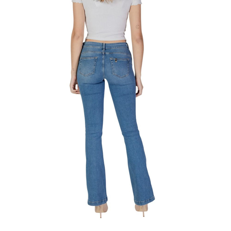 Liu Jo Light Blue Cotton Bootcut Jean for Women