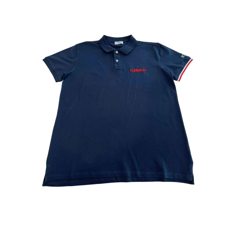 Iceberg blauw katoenen heren polo shirt