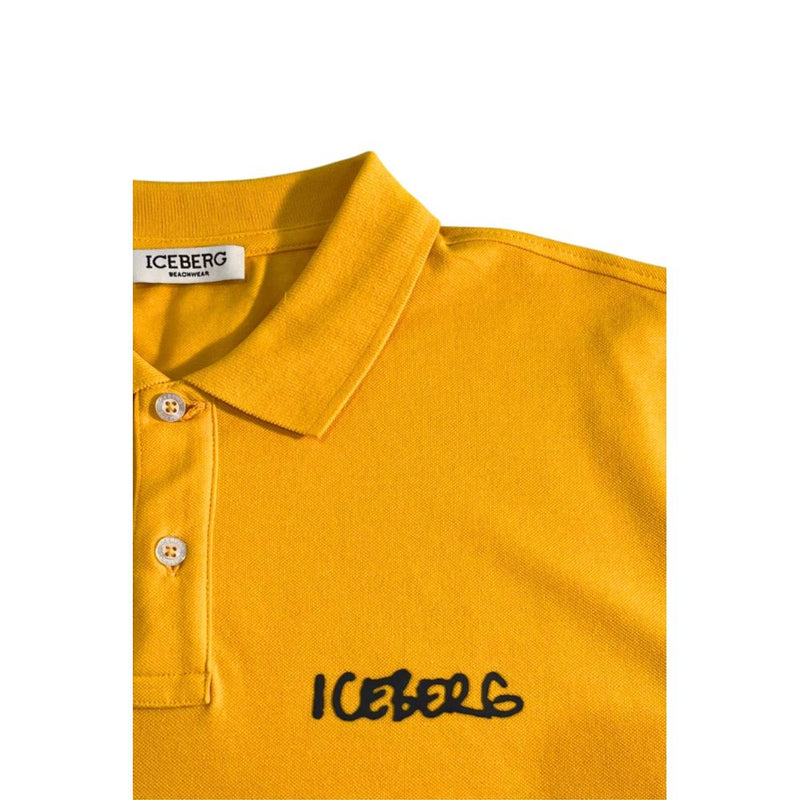 Iceberg Yellow Katoenen Heren Poloshirt