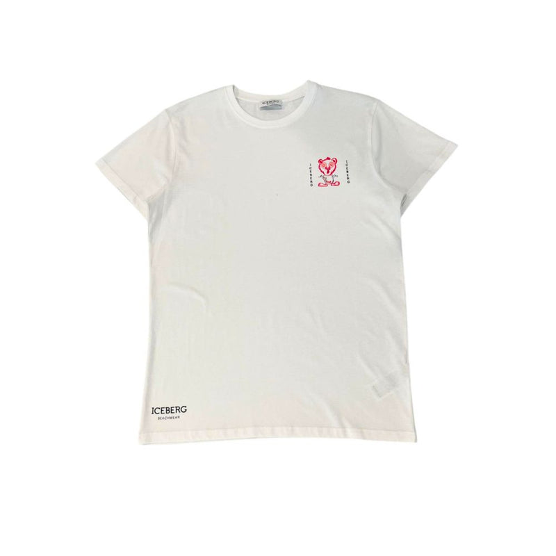T-shirt homme en coton blanc iceberg