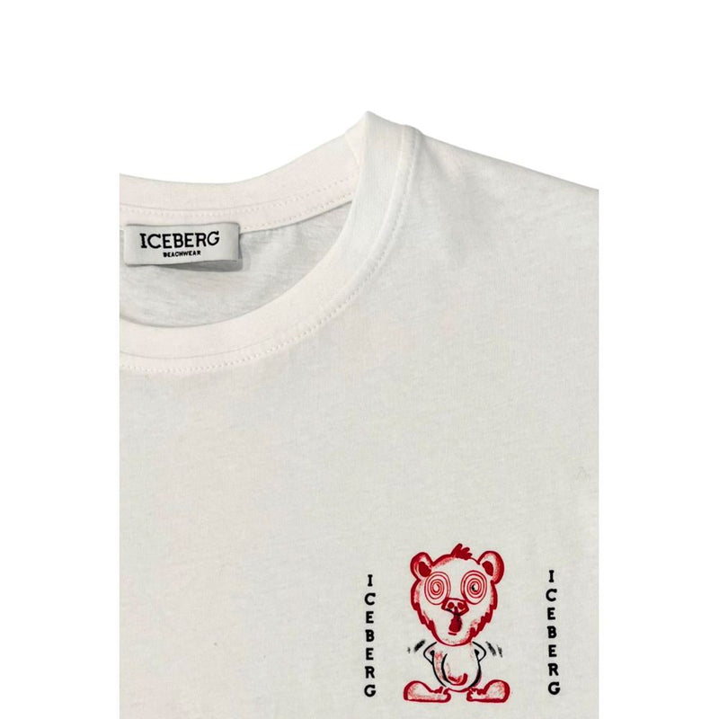 T-shirt homme en coton blanc iceberg