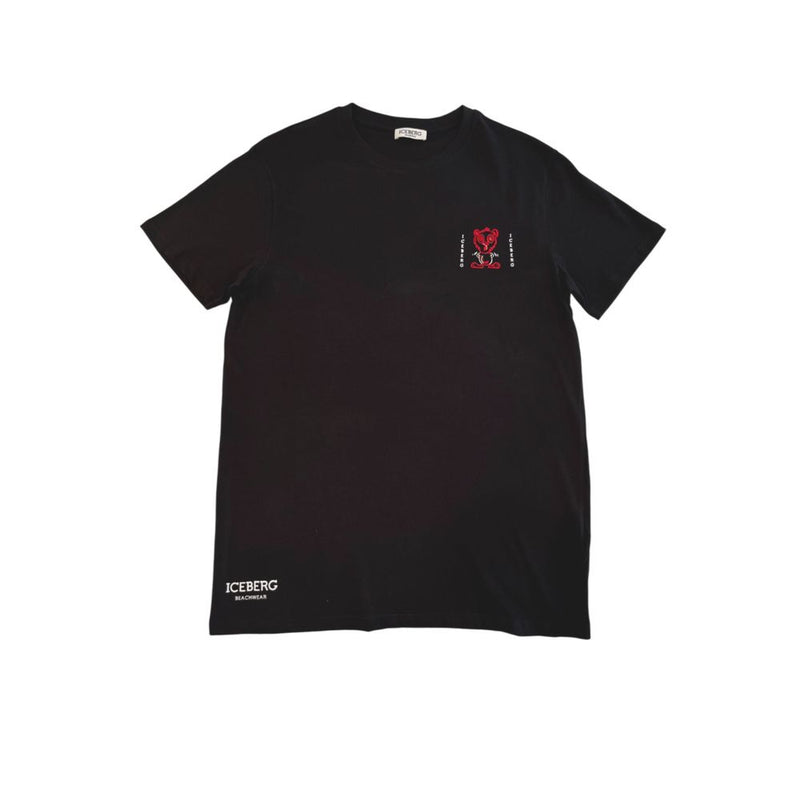 Iceberg zwart katoenen heren T-shirt