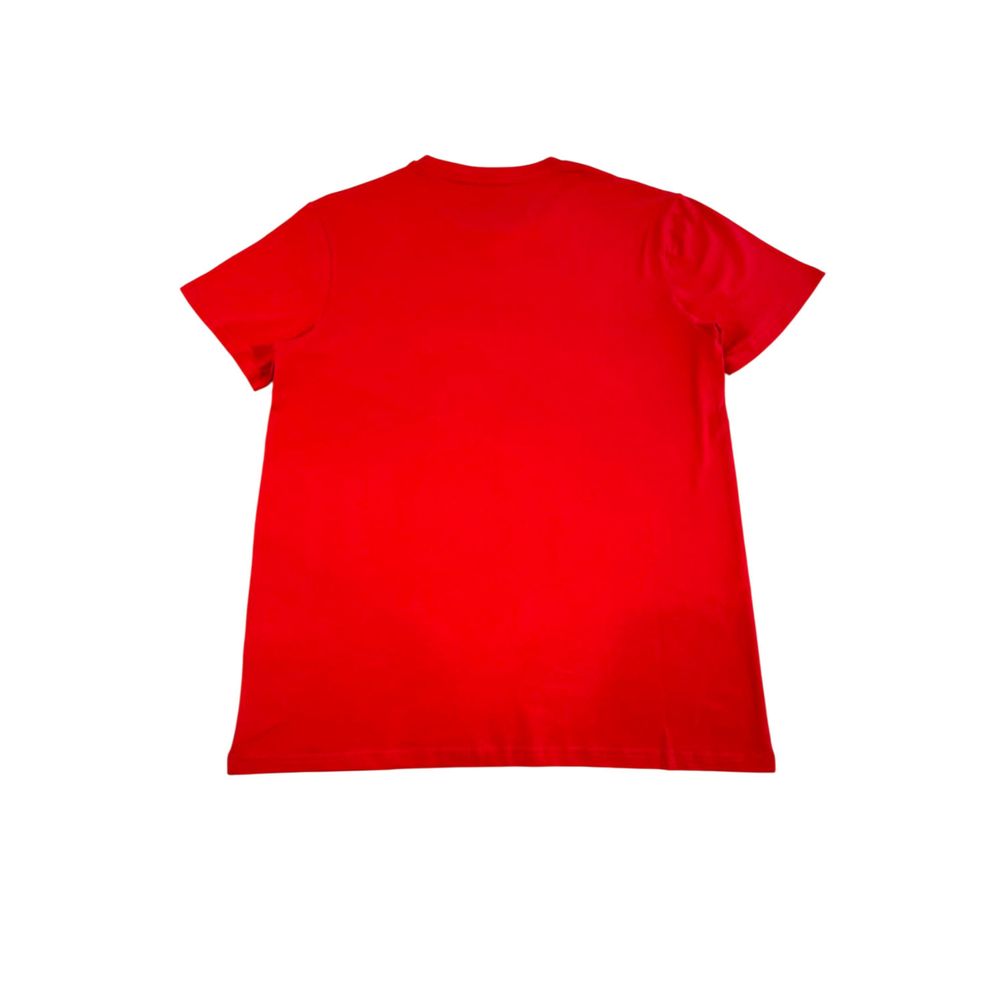 T-shirt homme en coton rouge Iceberg