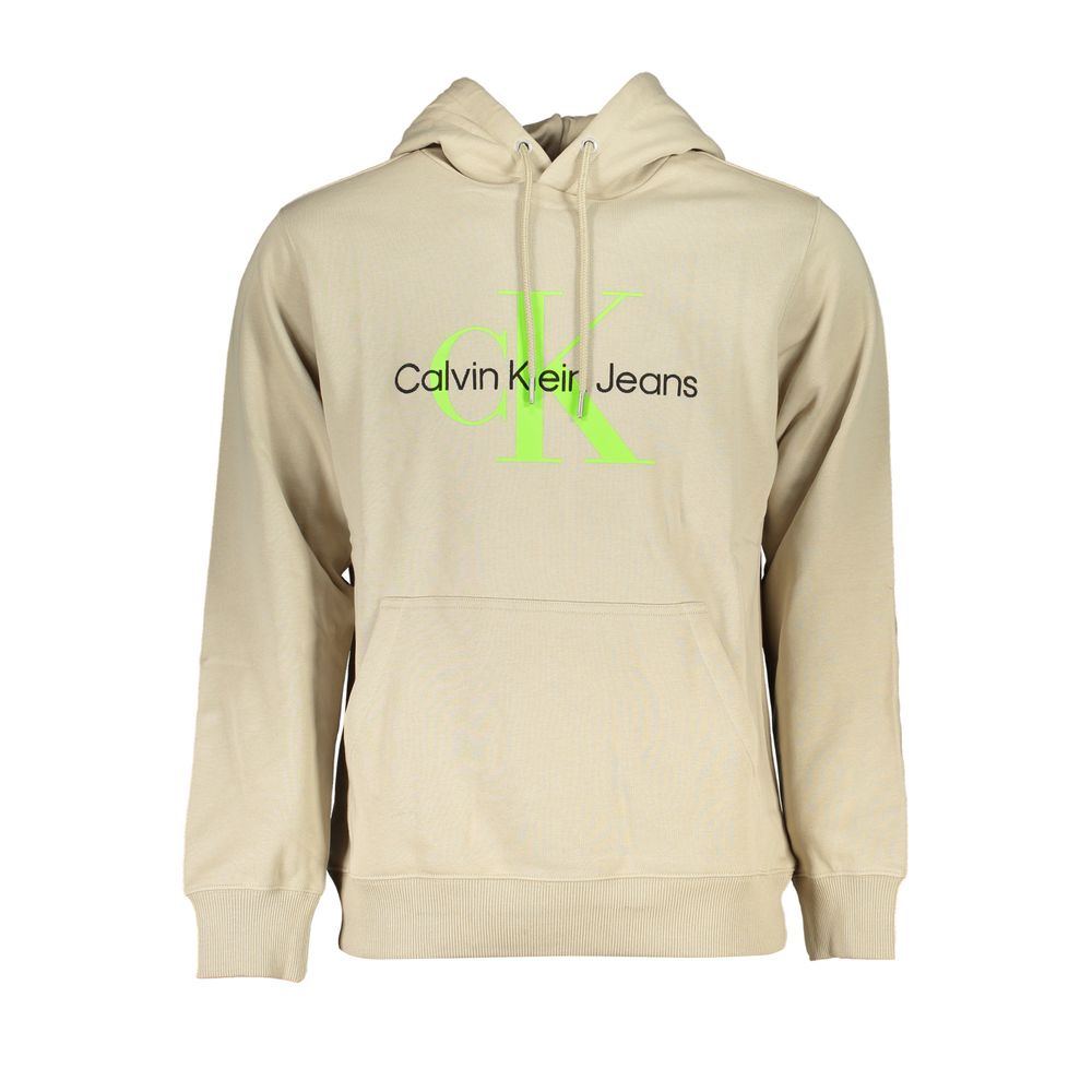 Pull en coton beige Calvin Klein pour homme
