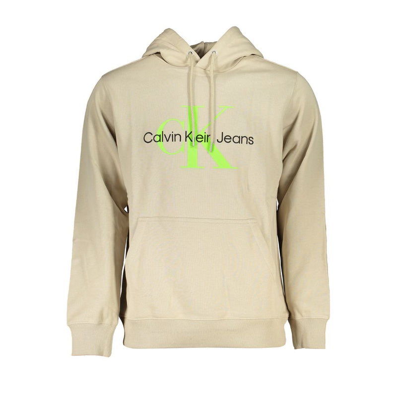 Pull en coton beige Calvin Klein pour homme