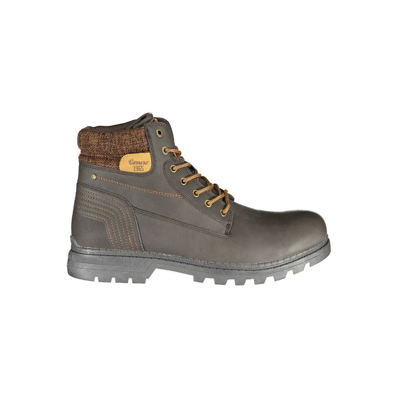 Carrera Brown Polyester Men Boot - Stylish Lace-Up Design