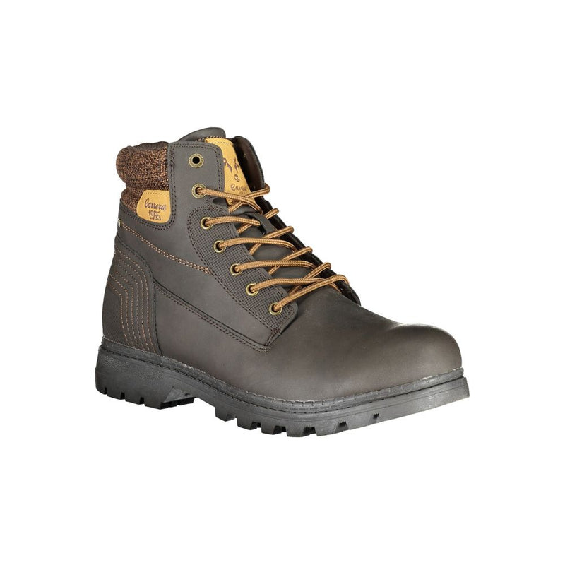 Carrera Brown Polyester Men Boot - Stylish Lace-Up Design