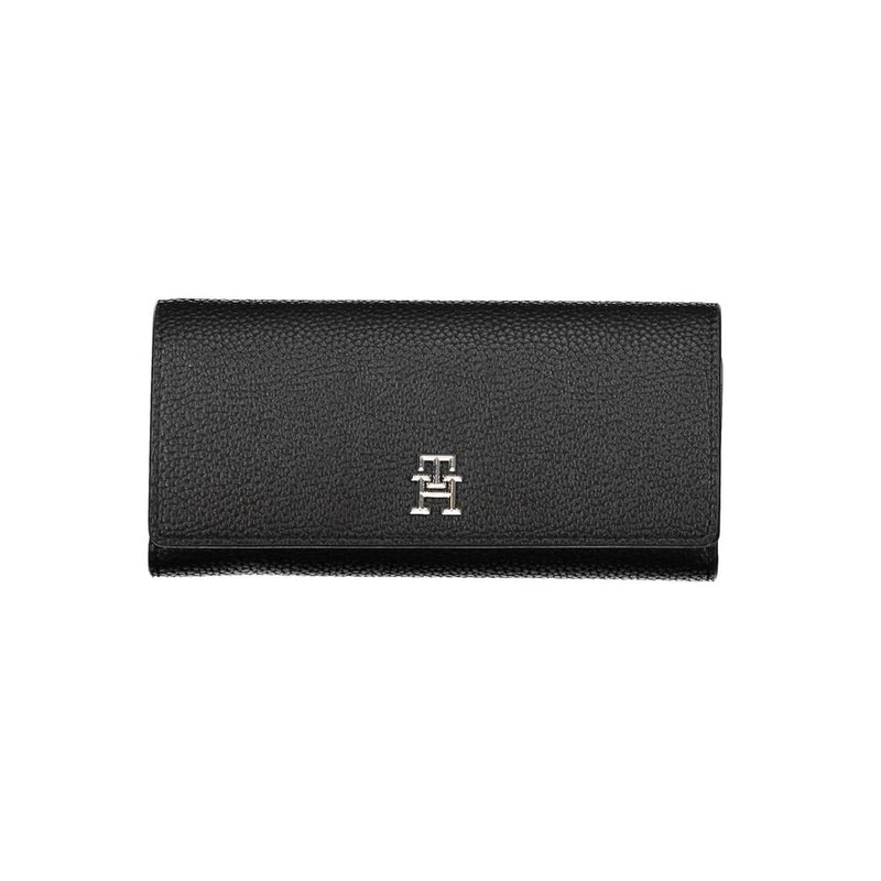 Tommy Hilfiger Black Polyethylene Women Wallet - Élégant et Pratique
