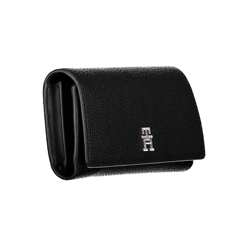 Tommy Hilfiger Black Polyethylene Women Wallet - Élégant et Pratique