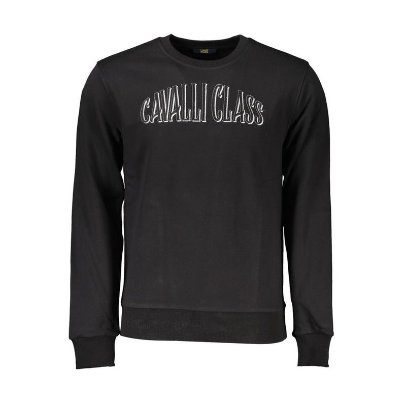 Pull en coton noir pour homme de la marque Cavalli Class