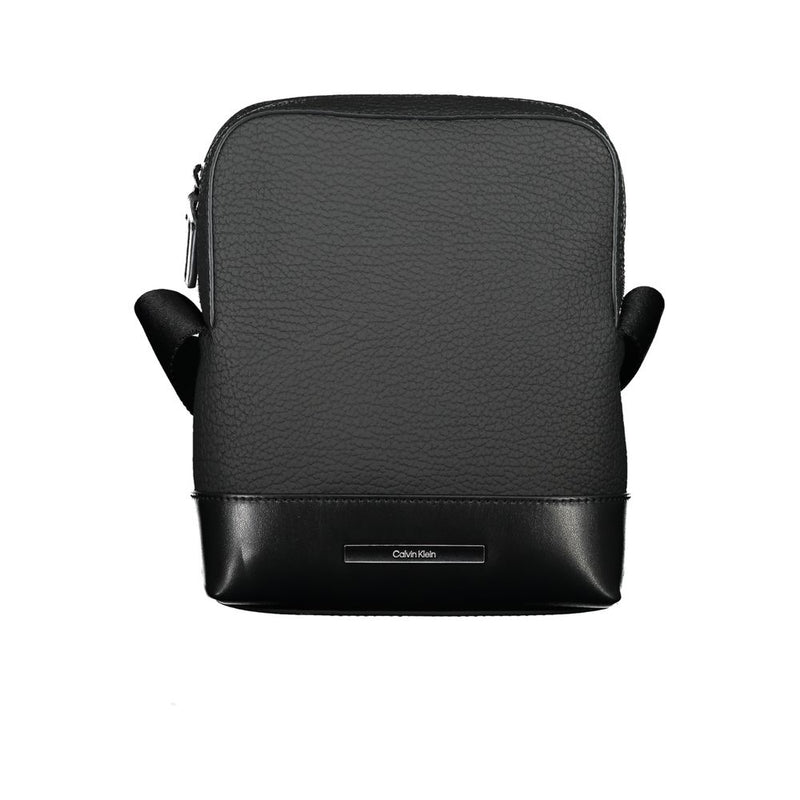Sac à bandoulière noir élégant Calvin Klein avec détails contrastés