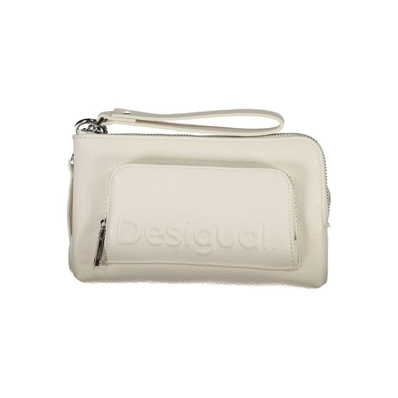 Sac à main Desigual blanc en polyéthylène - Ajustable et élégant