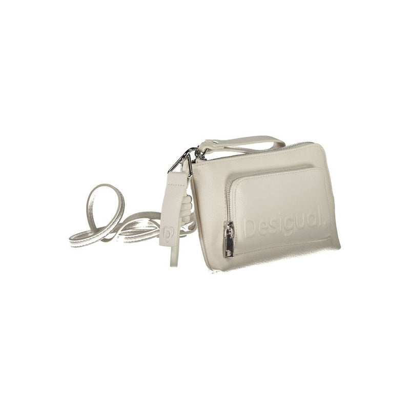 Sac à main Desigual blanc en polyéthylène - Ajustable et élégant