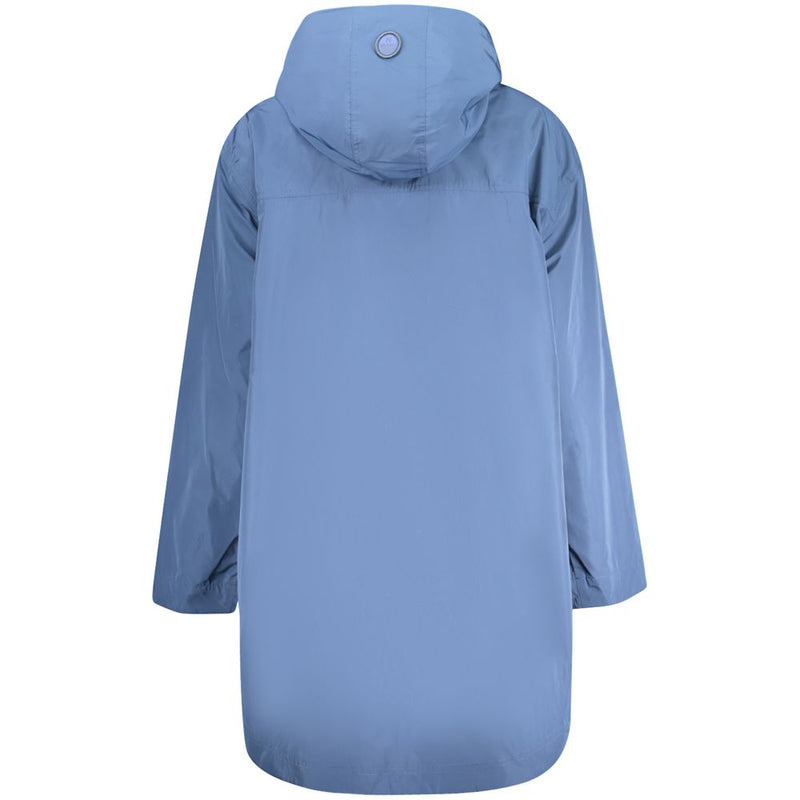 North Sails Blue Polyester Long Sleeve Parka with Hood