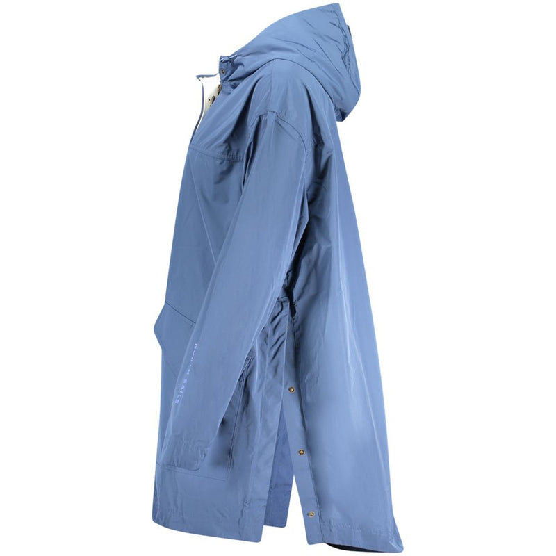 North Sails Blue Polyester Long Sleeve Parka with Hood