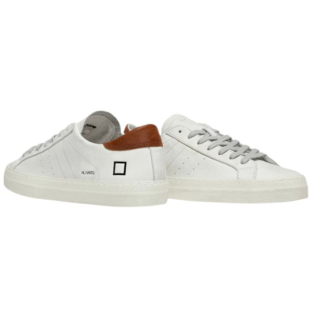 D.A.T.E White Leather Sneaker