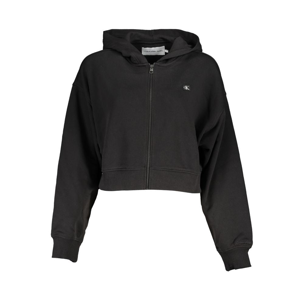 Calvin Klein Black Cotton Women Sweater - Iconic Style
