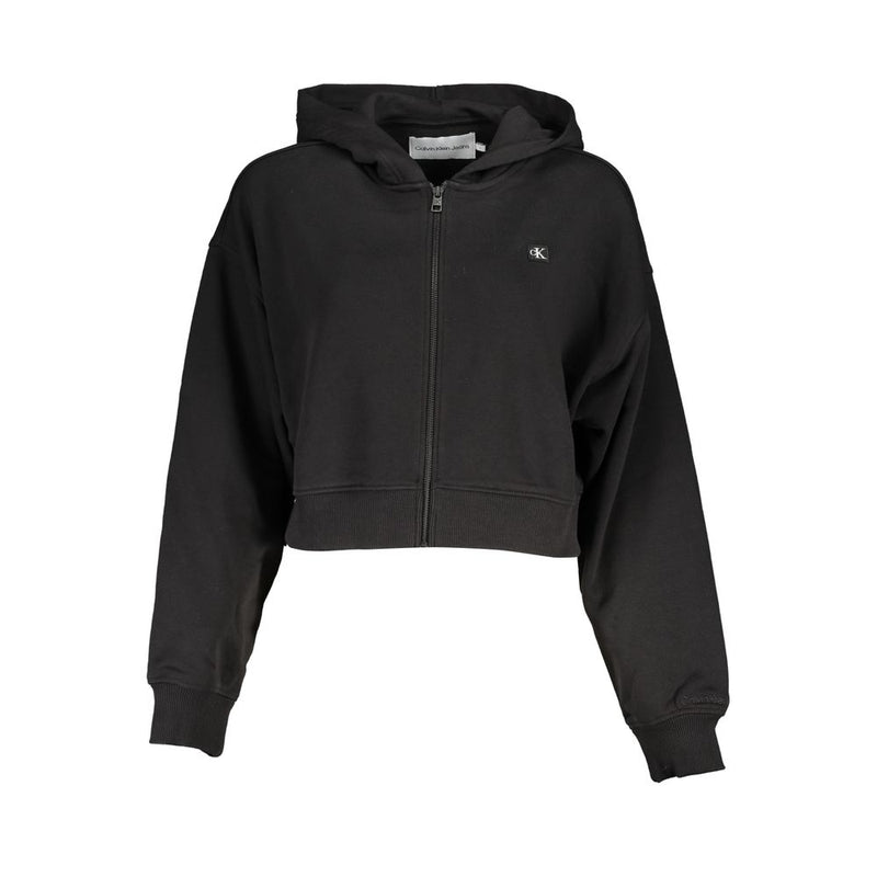 Calvin Klein Black Cotton Women Sweater - Iconic Style