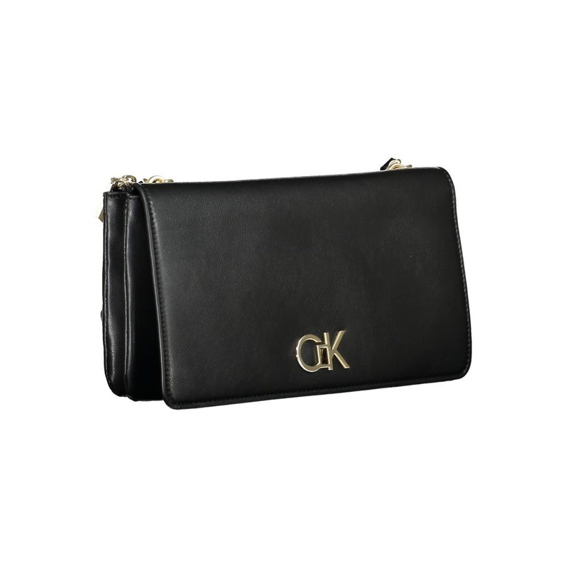 Calvin Klein Black Polyester Handbag - Stylish & Sustainable