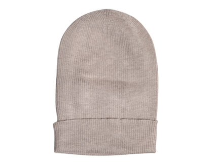 Bonnet d'hiver en cachemire beige Dolce & Gabbana